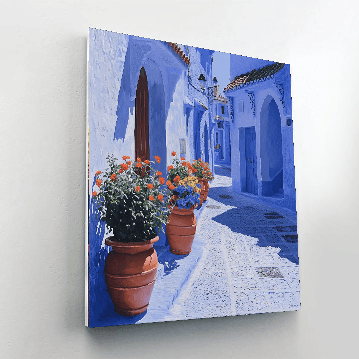 Chefchaouen Blue City - Morocco DIY Paint By Numbers