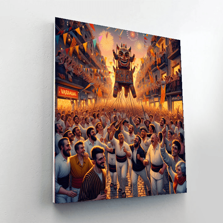 La Patum De Berga - Berga, Spain Number Painting