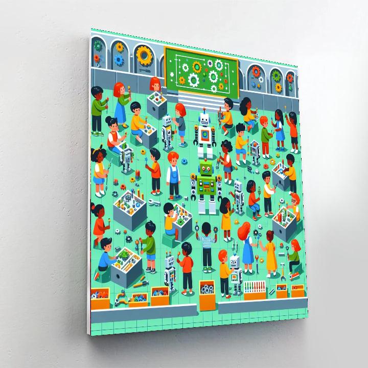 Robot Kingdom Build-a-thon Paint By Number