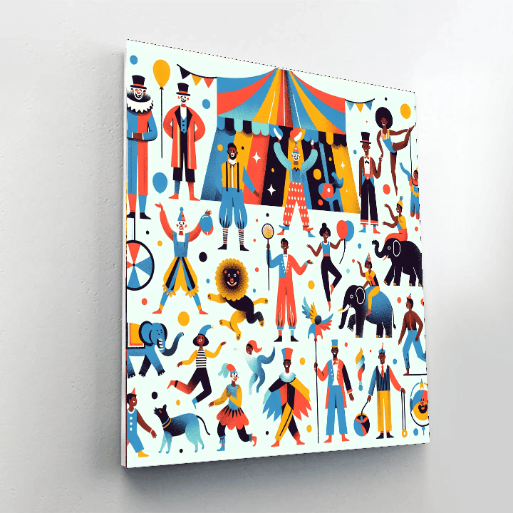 Playful Circus Paint By Numbers