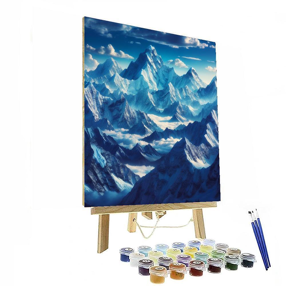 Majestic Himalayan Peaks DIY Paint By Numbers