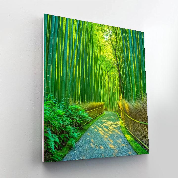 Kyoto's Arashiyama Bamboo Grove DIY Paint By Numbers