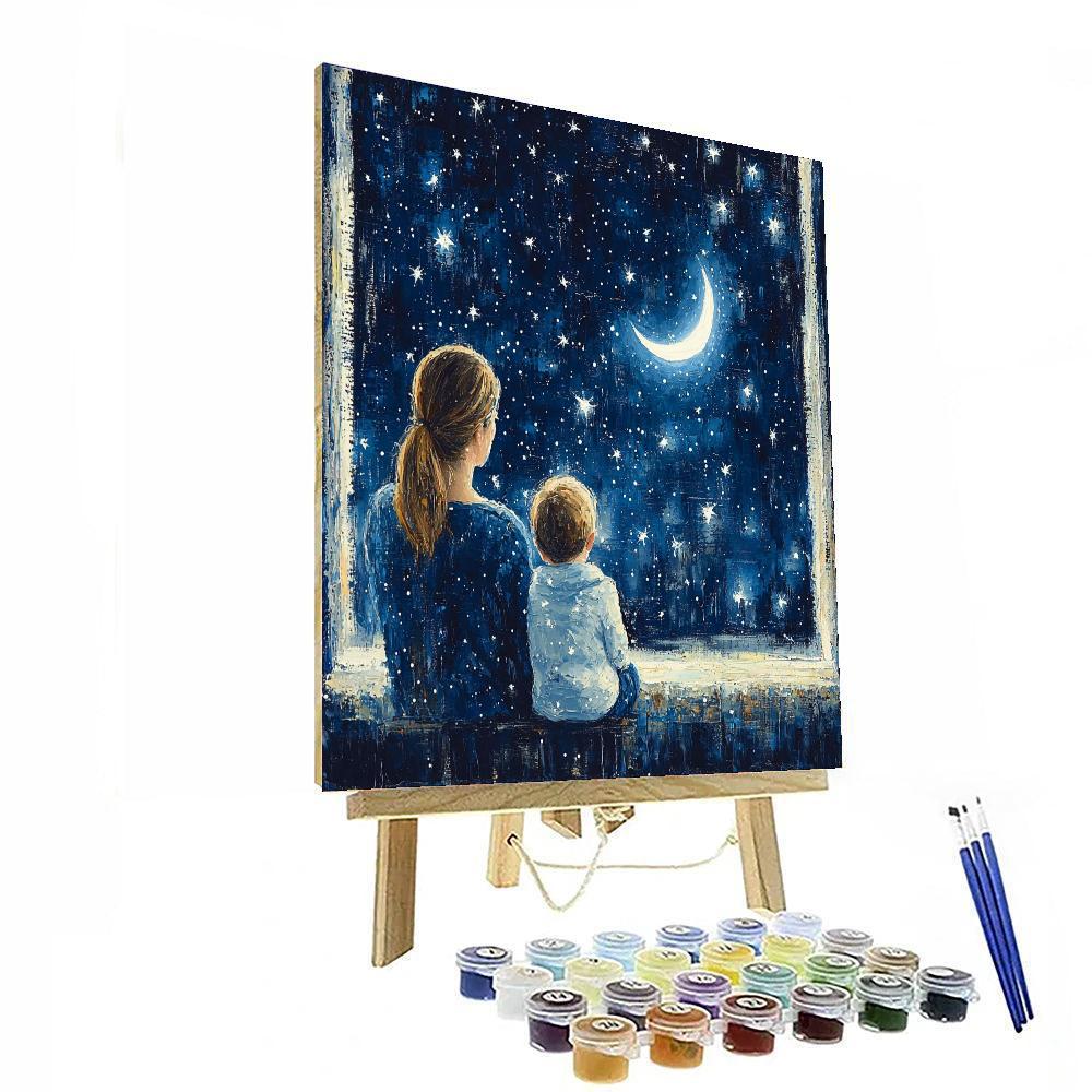 Crescent Moon Wonder Number Painting