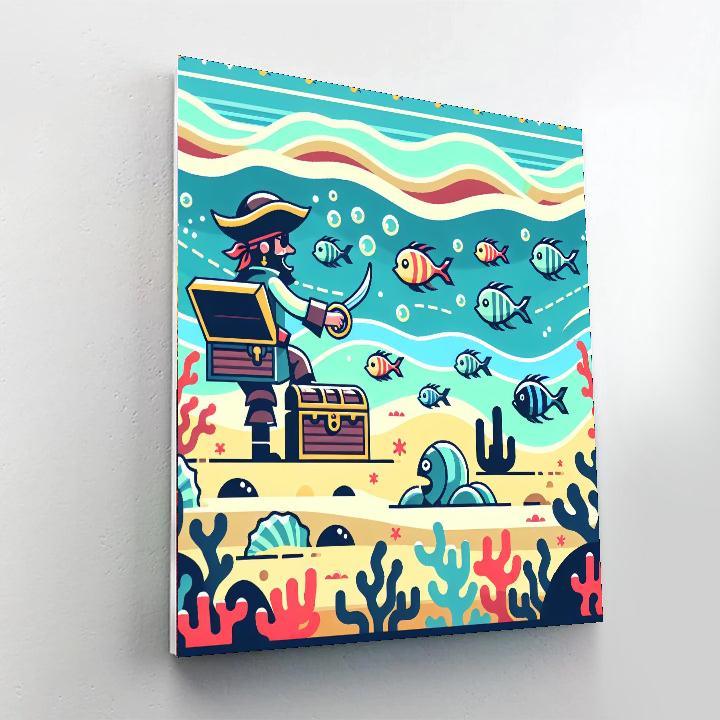 Undersea Pirate Adventure Paint By Number