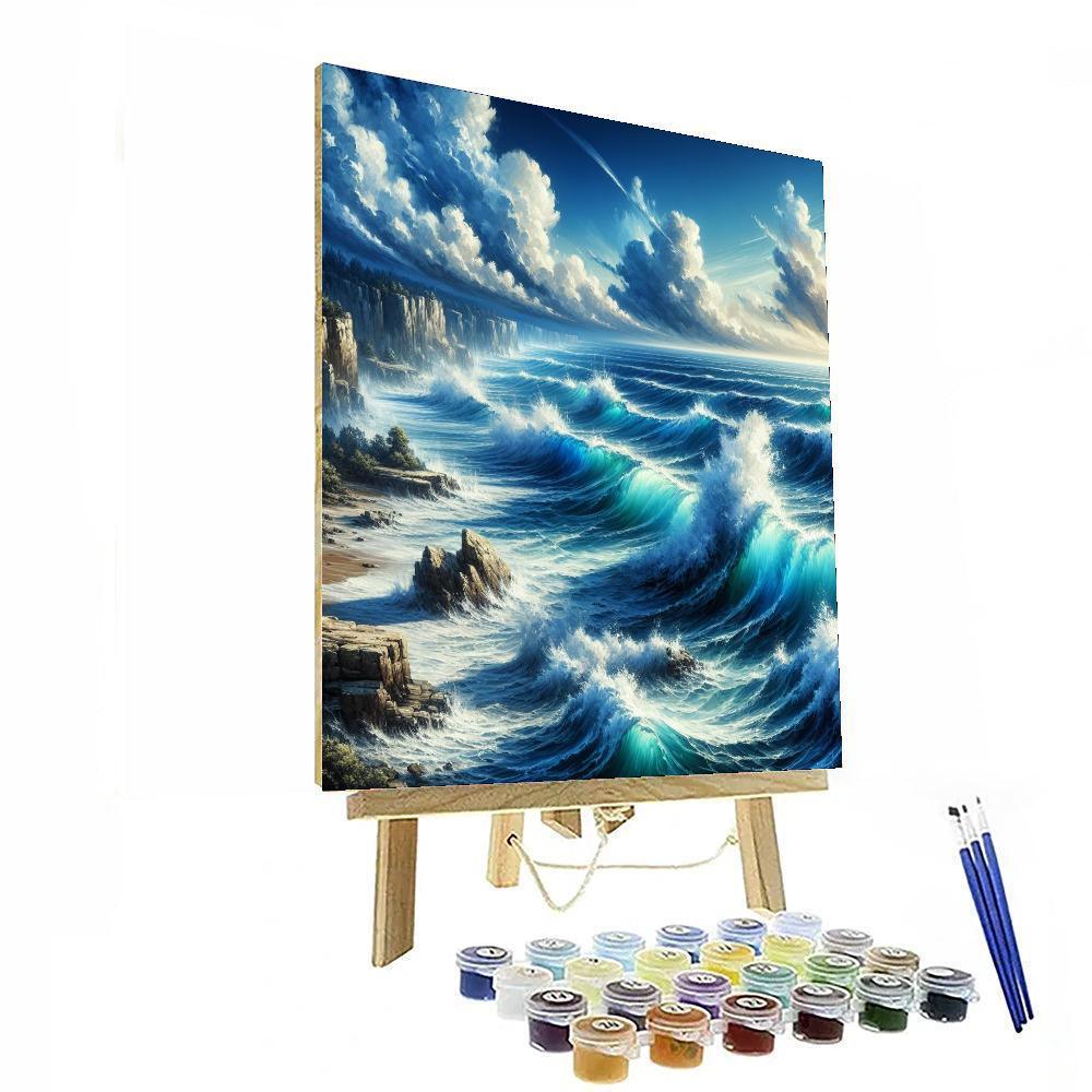 Ocean's Embrace Seascape Paint By Numbers Kits