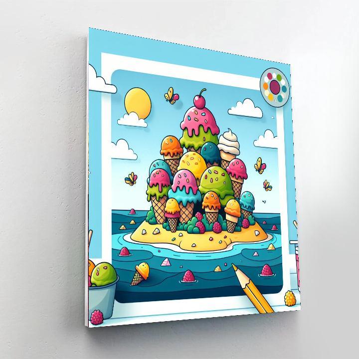 Ice Cream Island Numbered Painting Kits