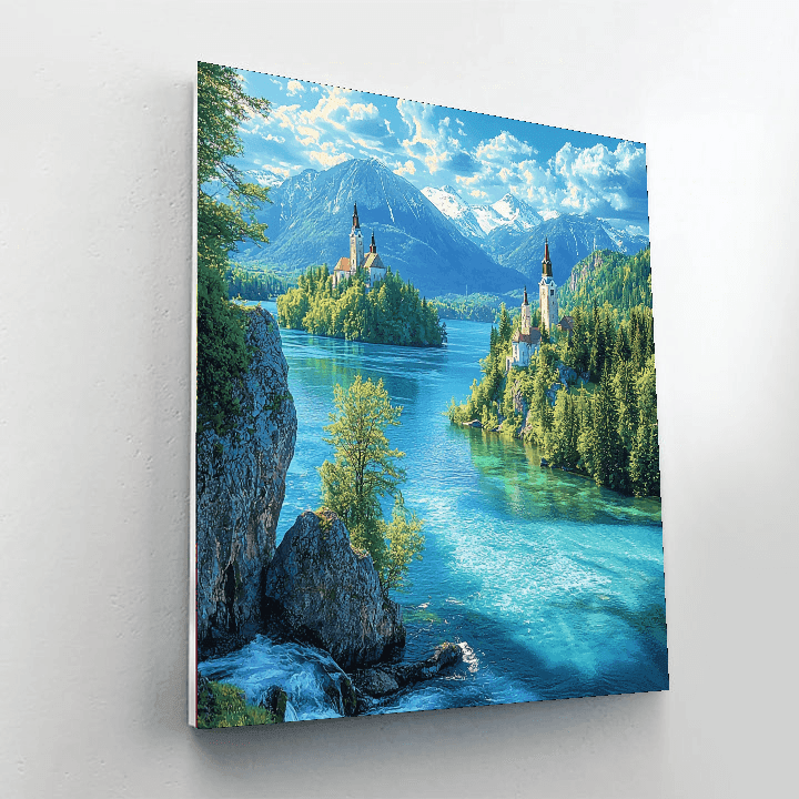 Lake Bled - Slovenia DIY Paint By Numbers