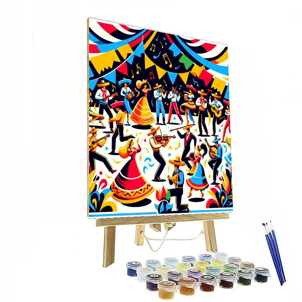 Lively Fiesta Spirit DIY Paint By Numbers