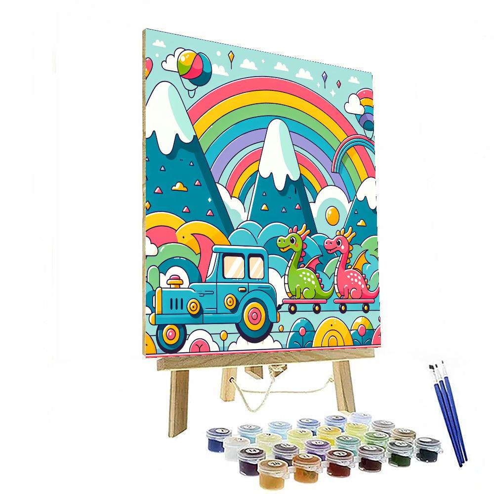 Dreamland Drive Paint By Numbers Art