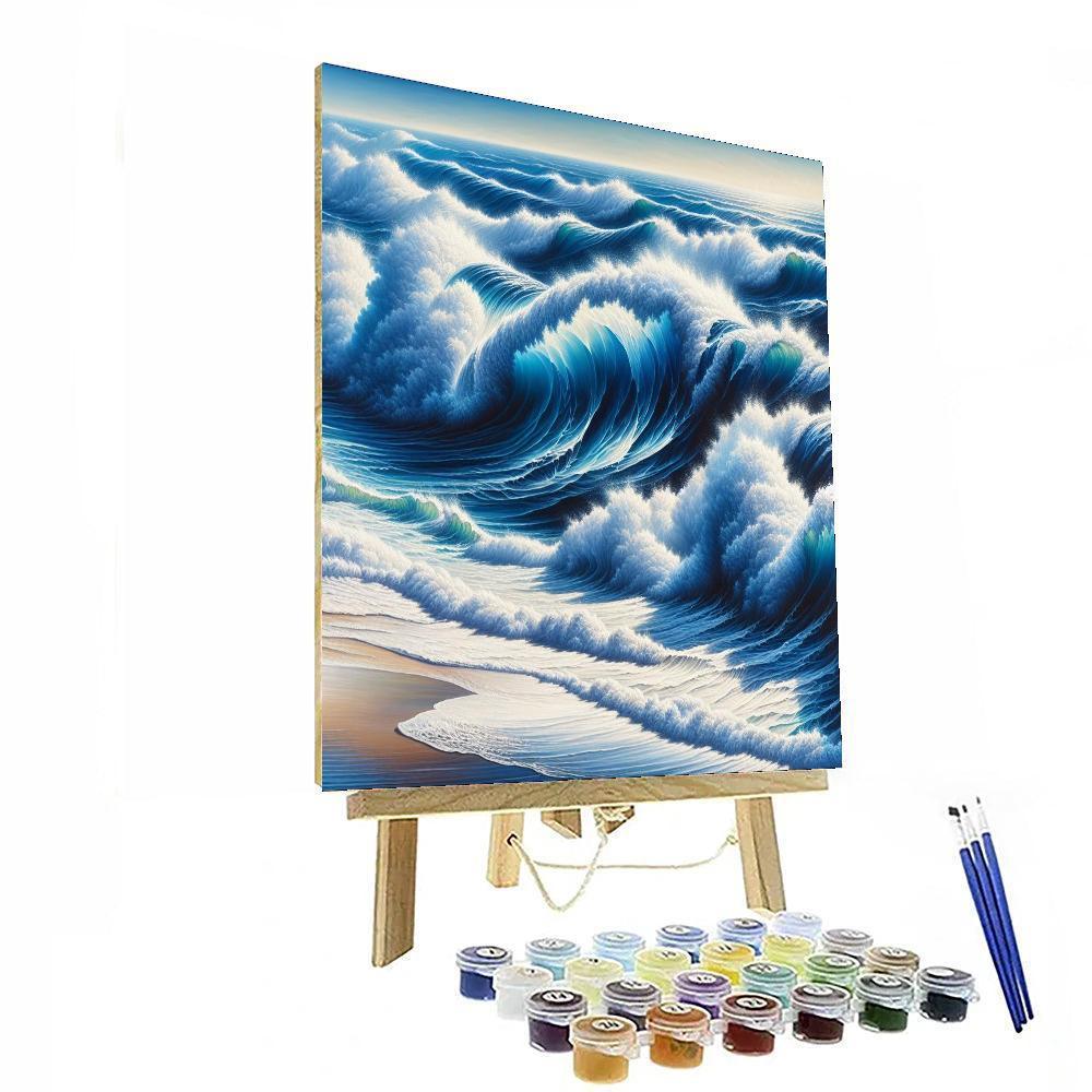 Mesmerizing Ocean Waves Paint By Color