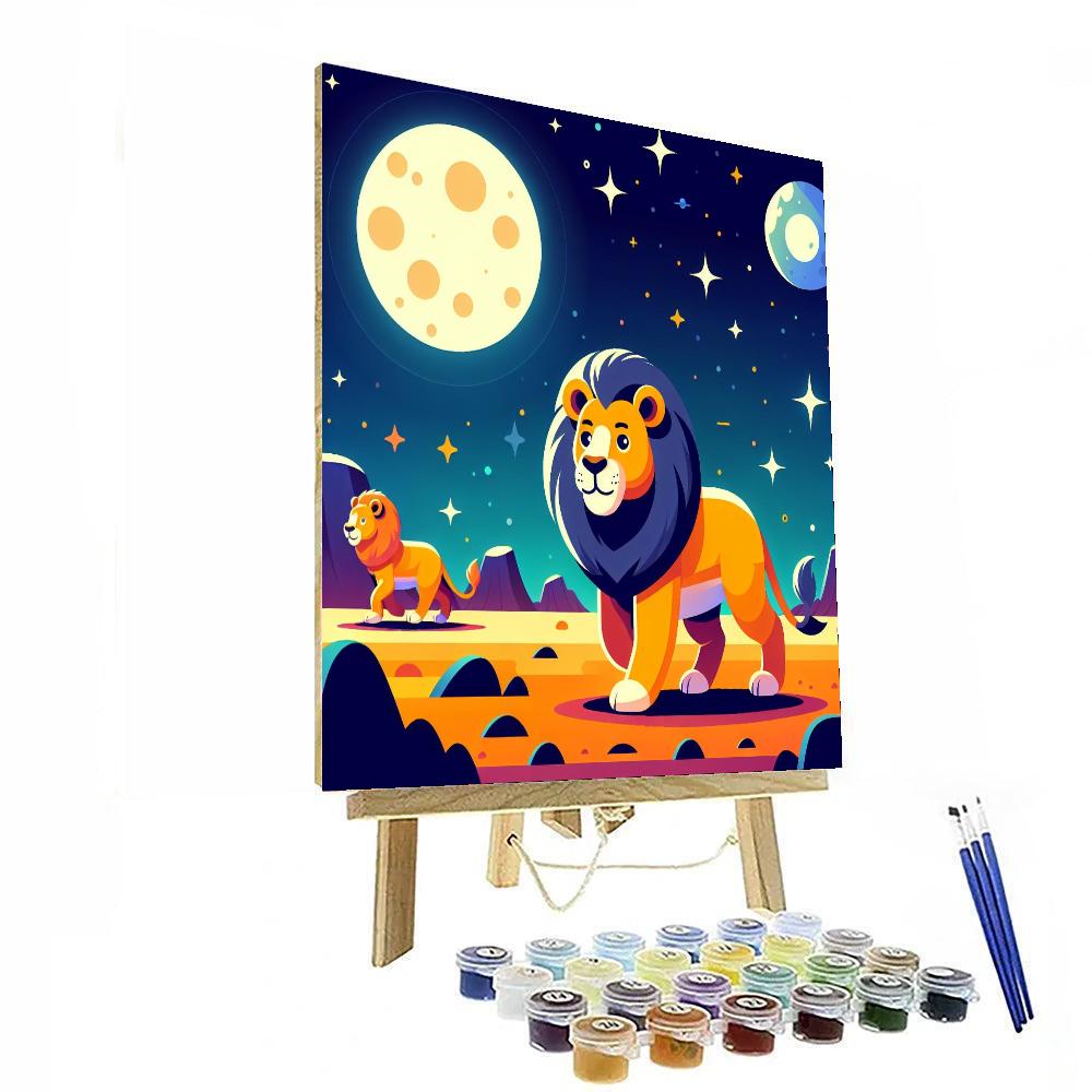 Lunar Lion Legends Numbered Painting Kits