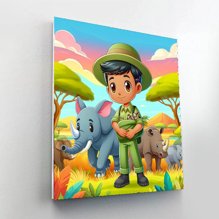 Safari Conservation Crusade DIY Paint By Numbers