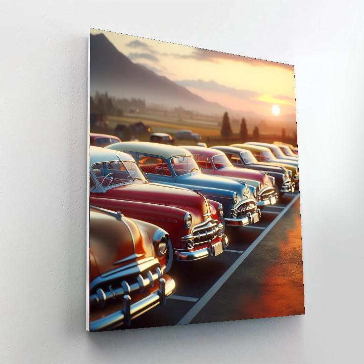Timeless Vintage Cars Paint By Numbers