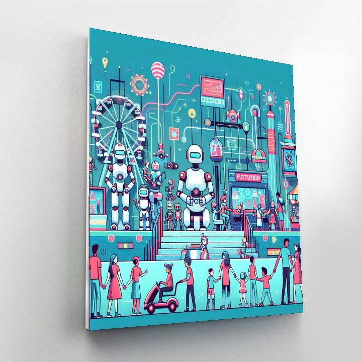 Robotic Funland Painting By Numbers Kit