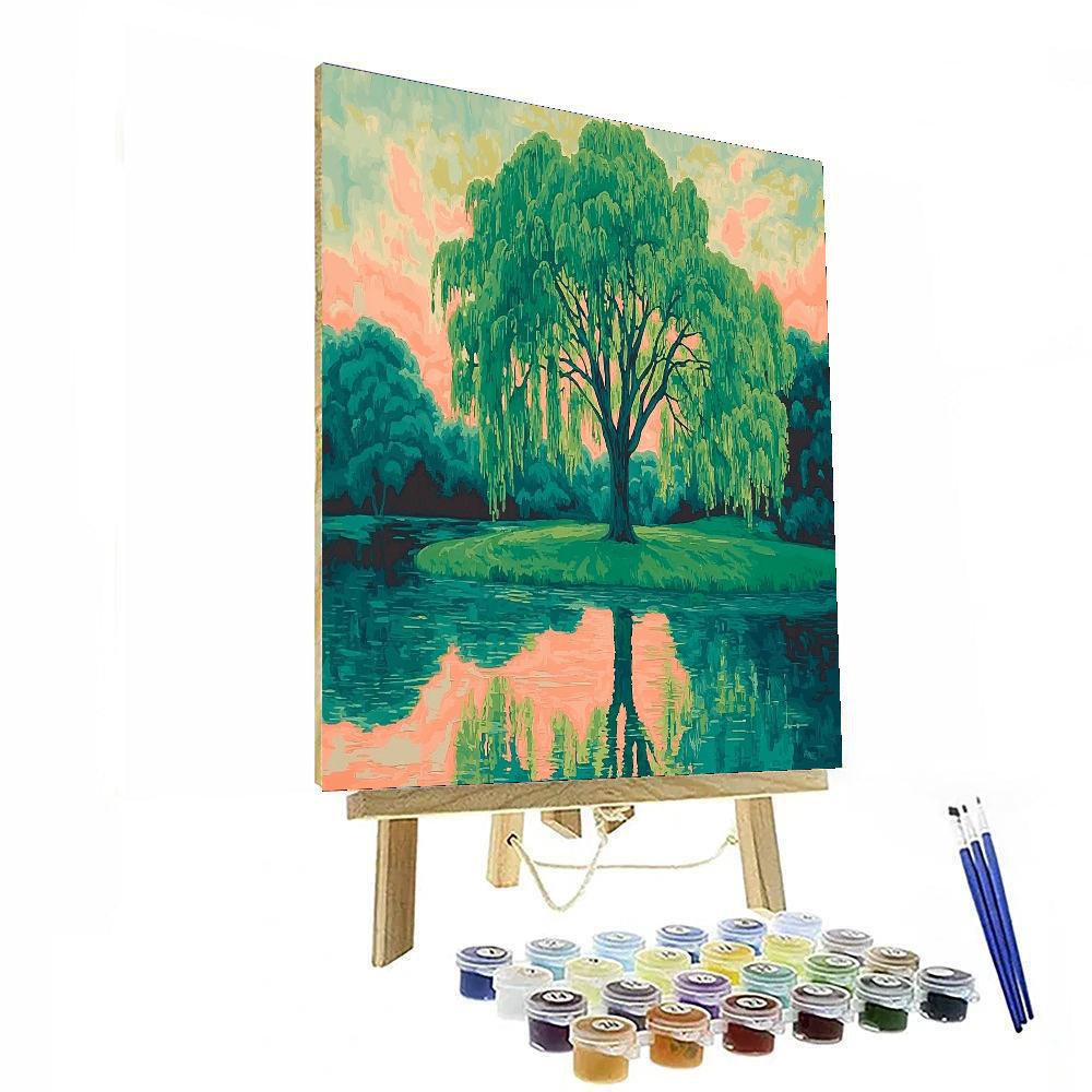 Under The Willow Tree DIY Paint By Numbers