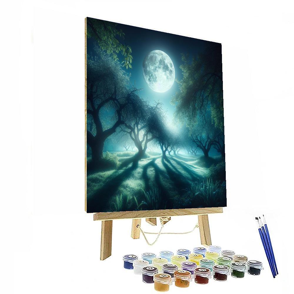 Enchanted Moonlit Orchard Numbered Painting Kits