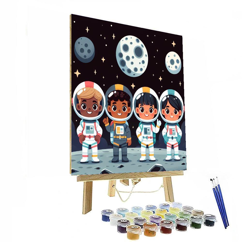 Moon Mission Painting Number Kit