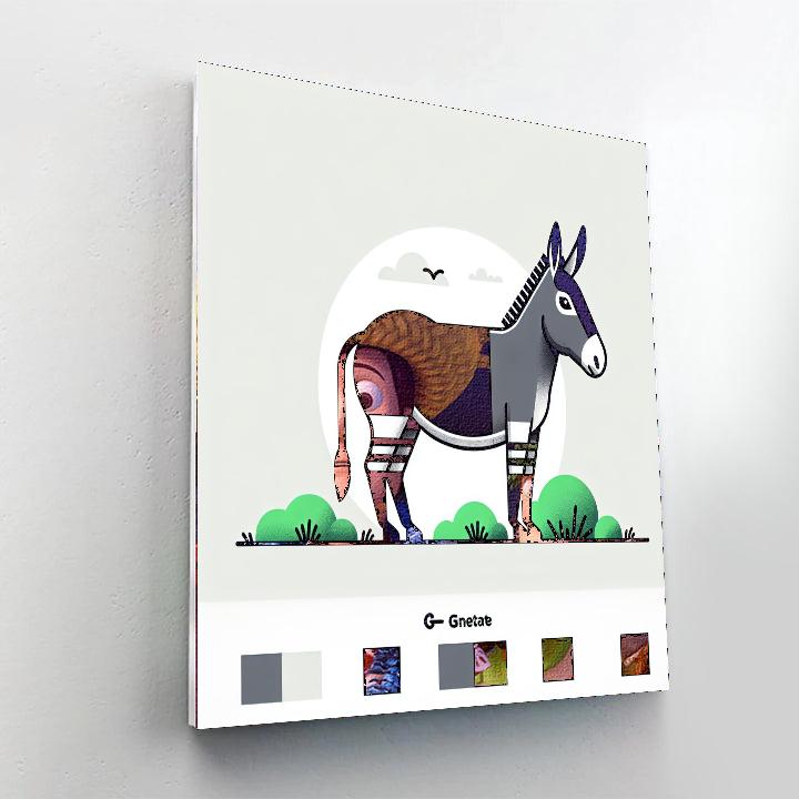 Zany Zonkey Paint By Numbers Art