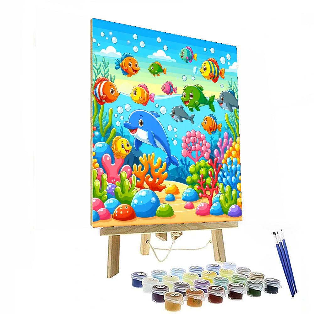 Ocean Adventures With Friendly Fish Number Painting