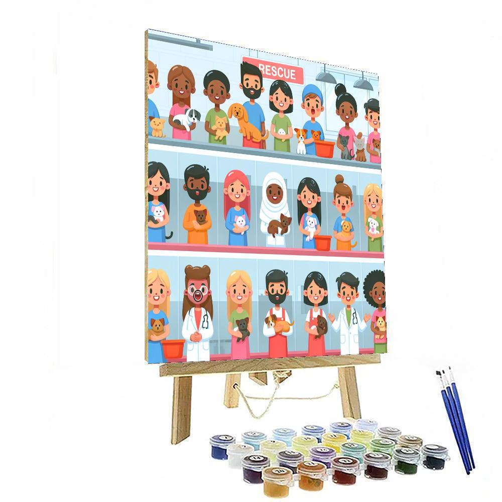 Animal Rescue Adventures Numbered Painting Kits