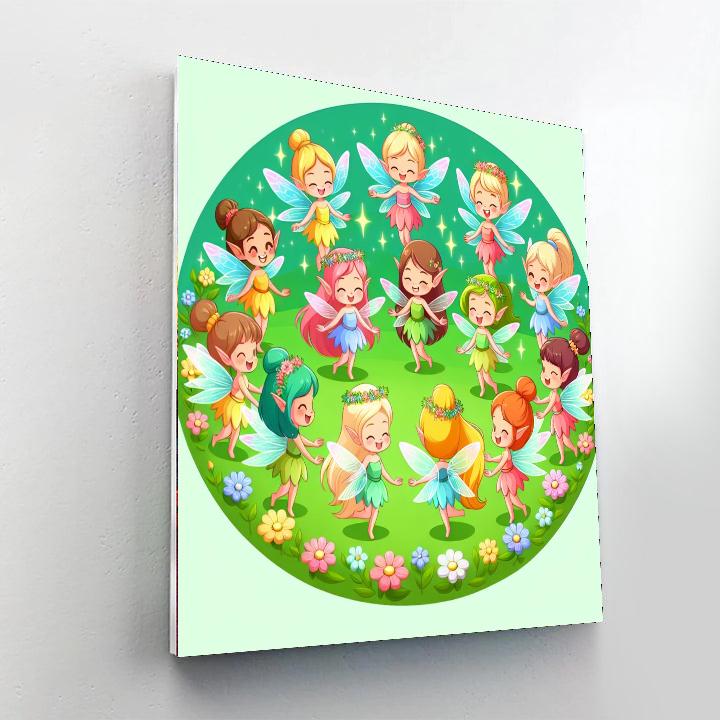 Mystical Fairy Circle Painting Number Kit