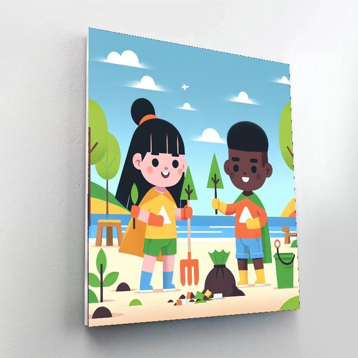 Eco-friendly Heroes Paint By Color