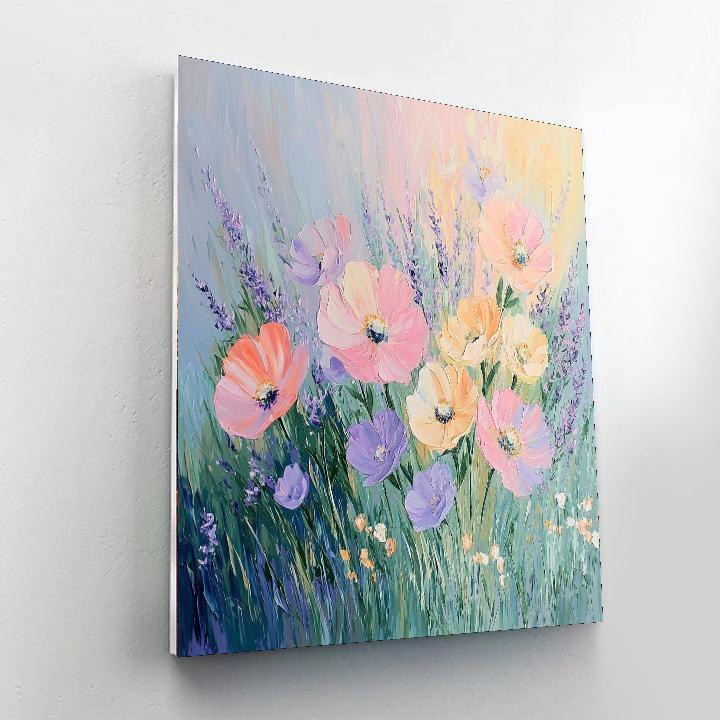 Claude Monet Inspired Flowers In Bloom  DIY Paint By Numbers