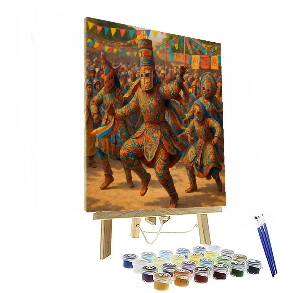 Gelede Festival - Nigeria Paint By Numbers Art