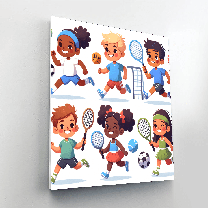 Lively Sports Stars Painting Number Kit