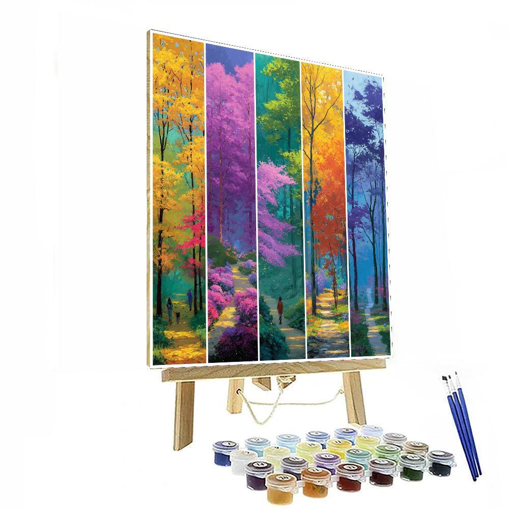 Love Across The Seasons Numbered Painting Kits