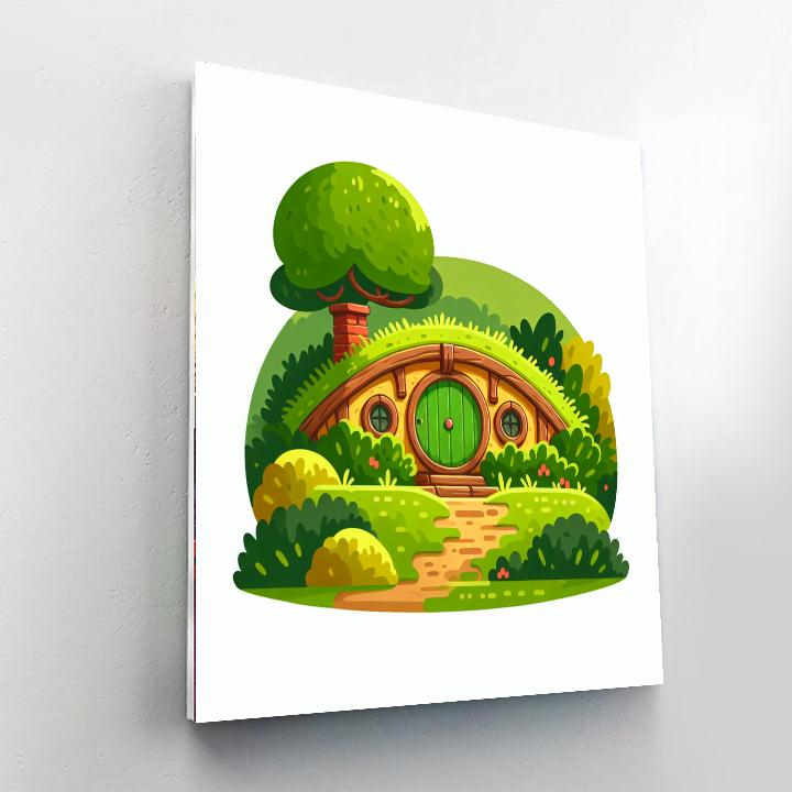 Cozy Hobbit Retreat Painting By Numbers Kit