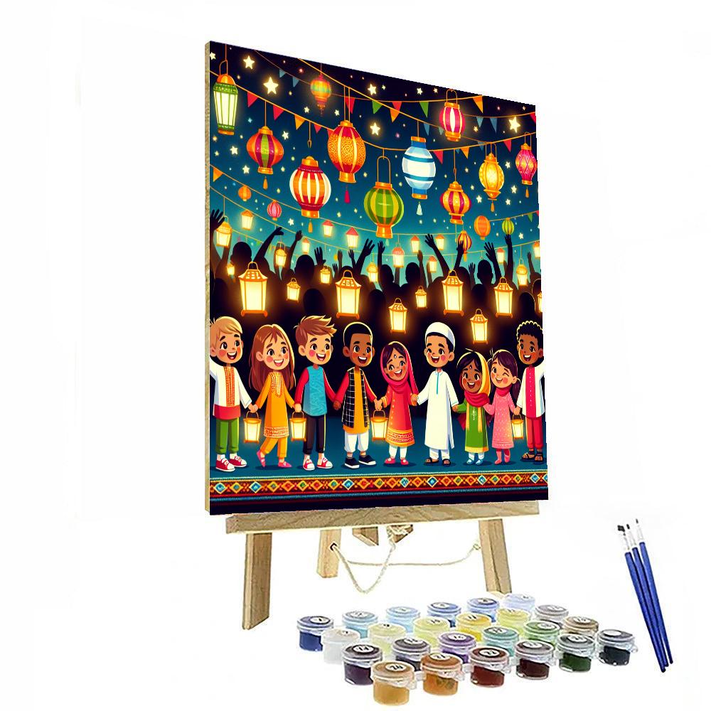 Cultural Festival Of Lights Number Painting