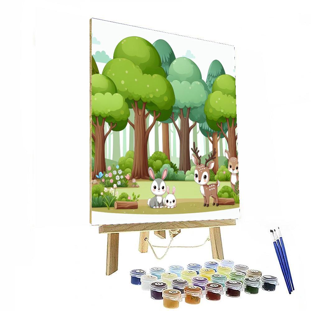 Friendly Forest Retreat Paint By Color