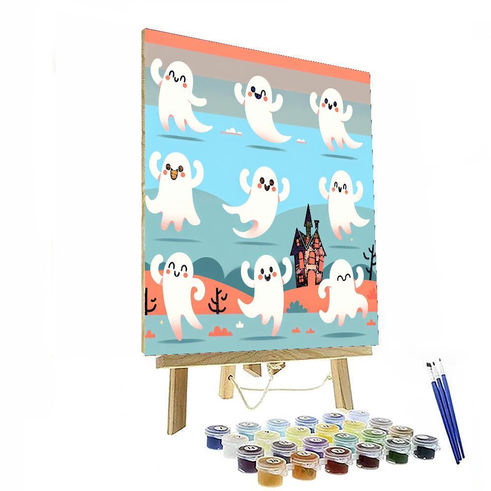 Giggling Ghost Gala Paint By Numbers Kits