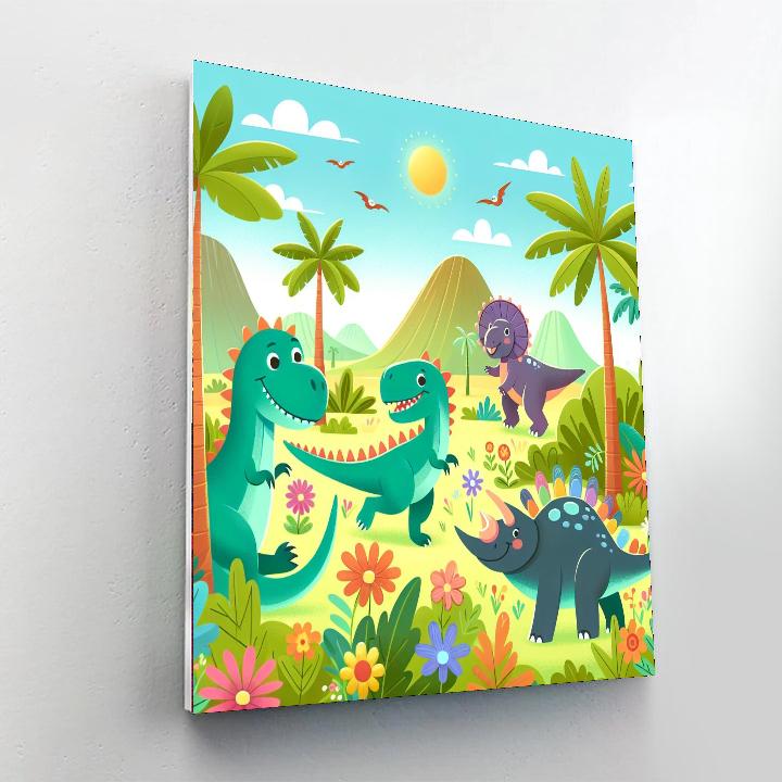 Dino Explorer's Paradise Paint By Numbers Kits