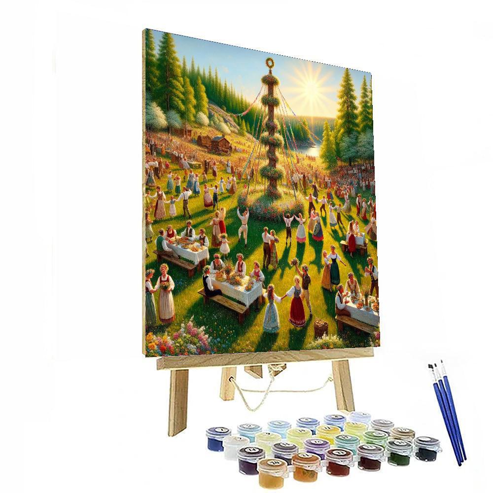 Midsummer - Stockholm Number Painting