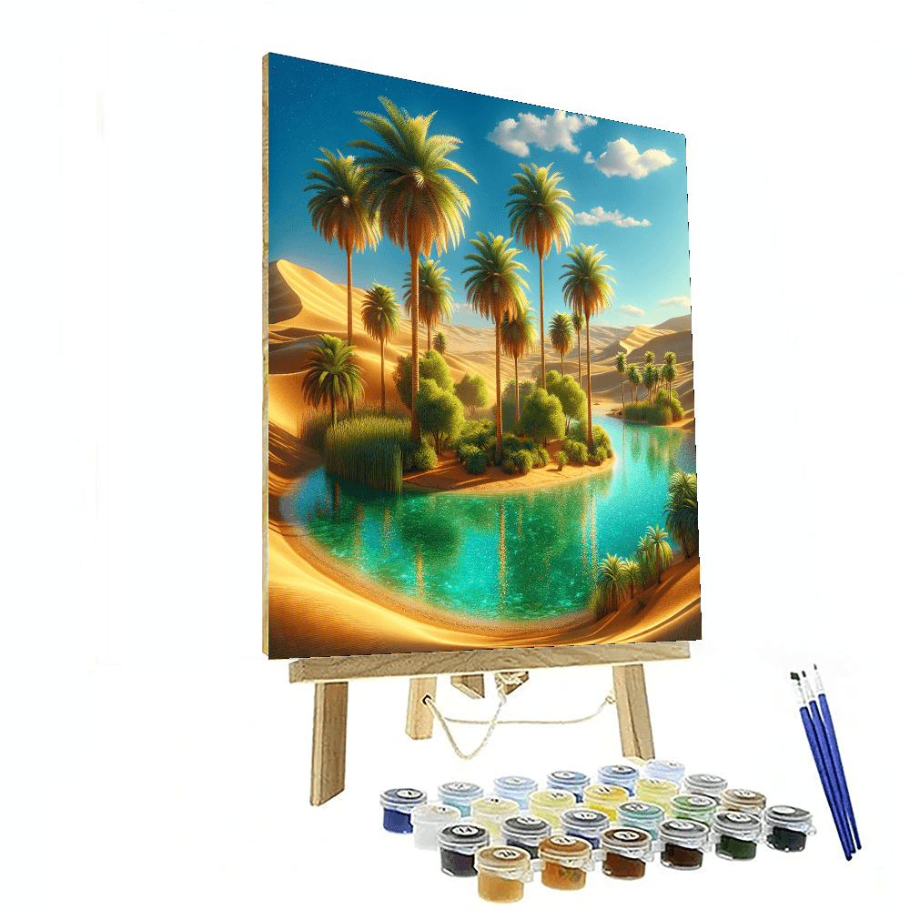 Glistening Desert Oasis Paint By Numbers Kits