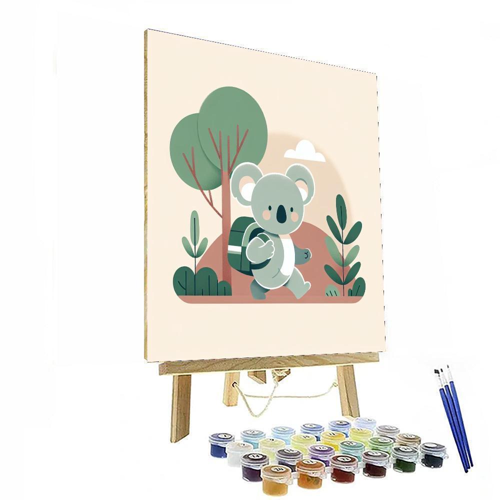 The Curious Koala's Journey Painting By Numbers Kit