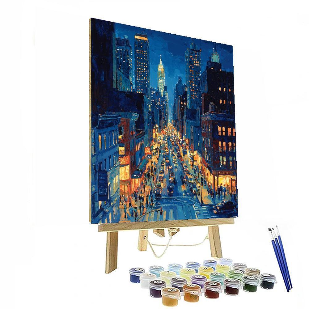Edward Hopper Inspired Dynamic Urban Nights  Paint By Numbers Kits