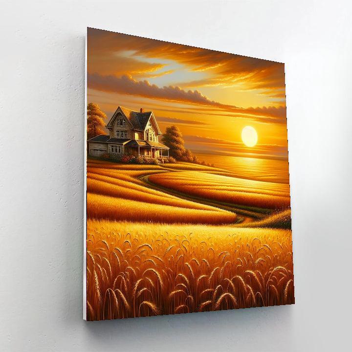 Golden Harvest Homestead Paint By Numbers Art