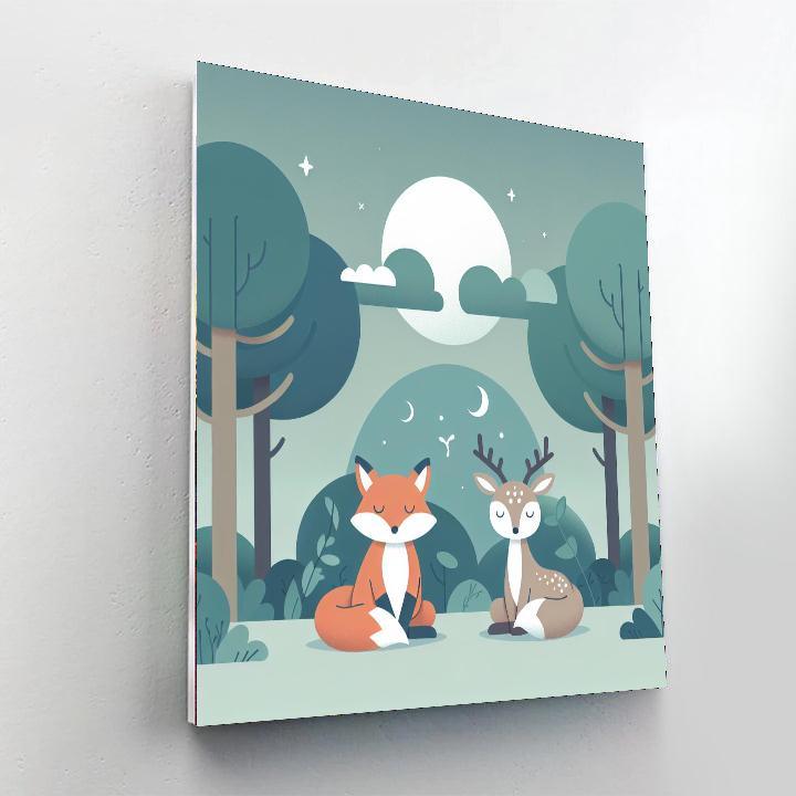 Cozy Woodland Retreat DIY Paint By Numbers