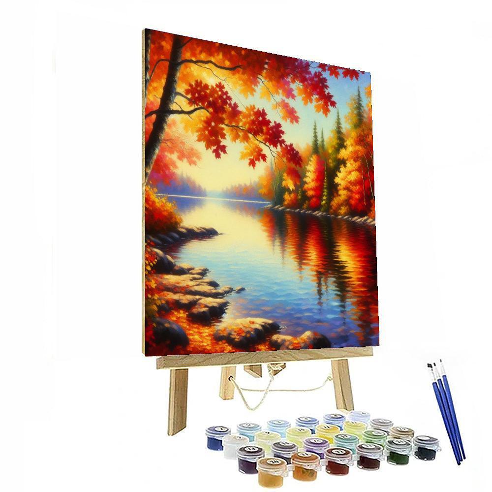 Glistening Autumn Reflections Paint By Numbers