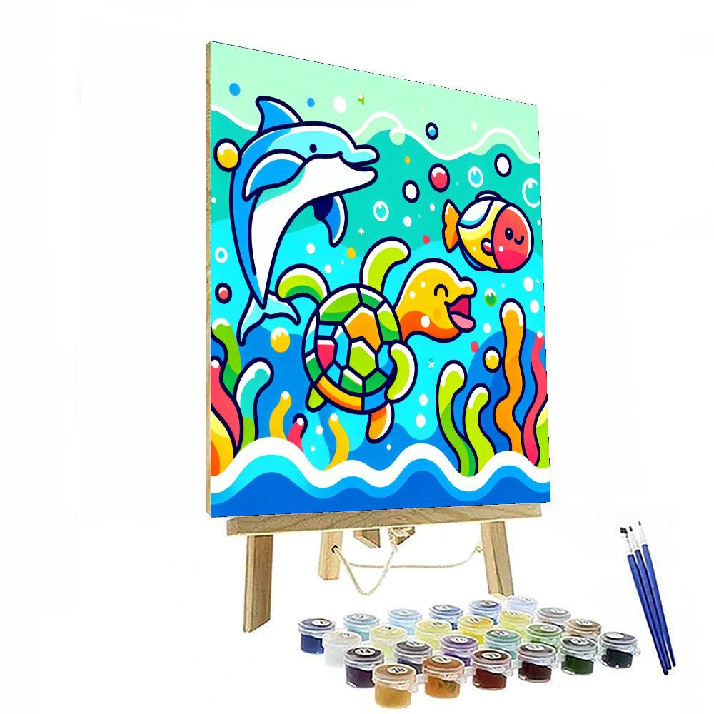 Gentle Ocean Friends Paint By Number