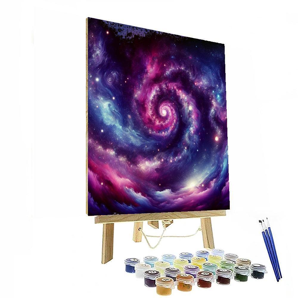 Cosmic Nightfall Dreamscape Painting Number Kit