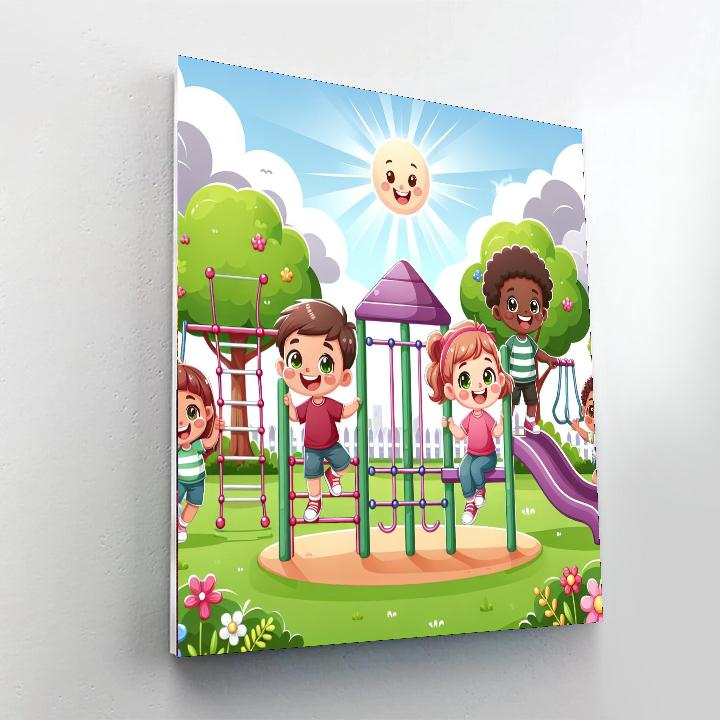 Whimsical Playground Adventure Paint By Number