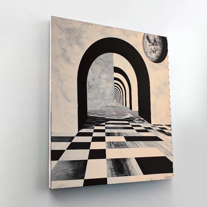M.C. Escher Inspired Dimensional Shifts  Numbered Painting Kits