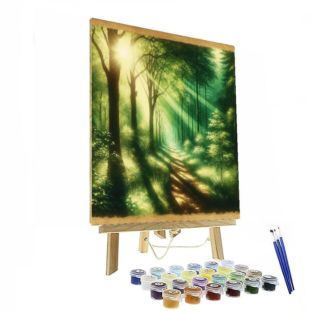 Emerald Forest Pathway DIY Paint By Numbers