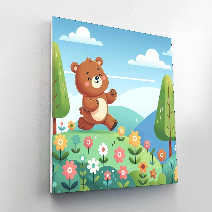 Adventure-loving Bear DIY Paint By Numbers