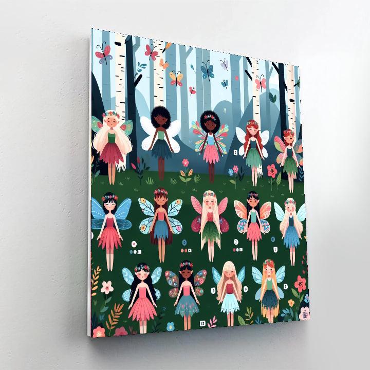 Fabled Woodland Fairies Paint By Color