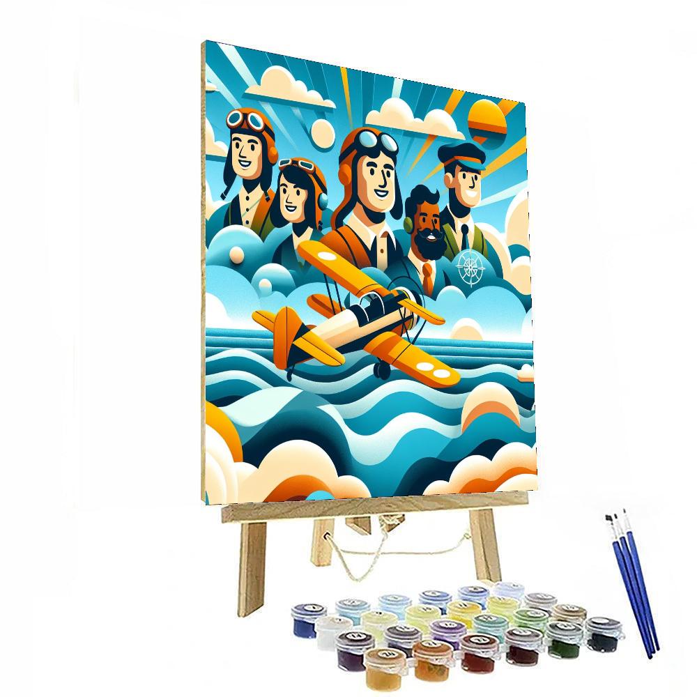 Aqua Aviator Adventures Numbered Painting Kits